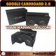 custom print google cardboard vr glasse, 3d virtual reality glasses for 3.5-6'' phone