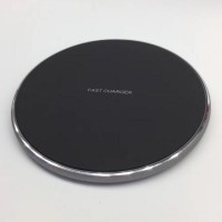 New Crystal Mini Standard Fast Pad Wireless Charger With LED Compatible All Qi Technology for iphone android Phone Portable